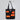 POCKET CLUSTER LAPTOP TOTE - Black Orange Strobe