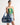 POCKET CLUSTER HOBO BAG - Blue Denim Mix