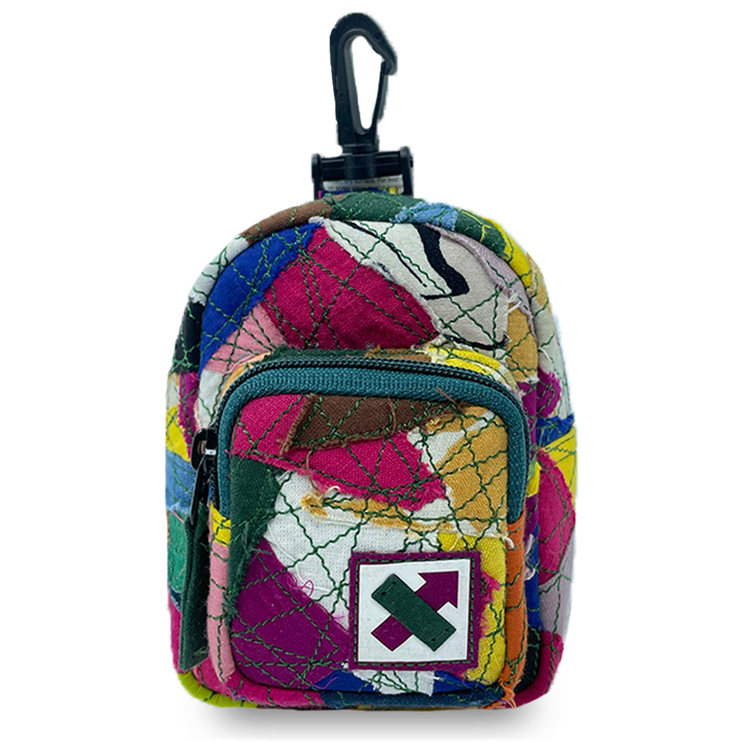 FABRIC SHREDS 251.43 MINI BACKPACK TRINKET