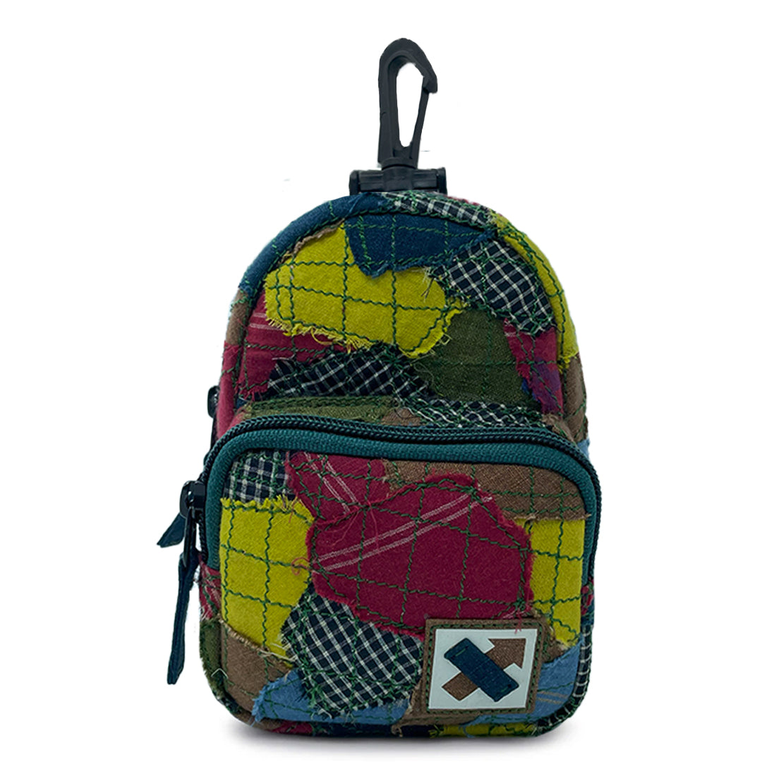 FABRIC SHREDS 285.19 MINI BACKPACK TRINKET