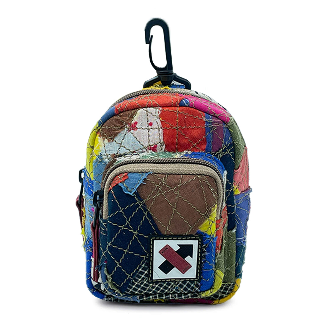 FABRIC SHREDS 251.70 MINI BACKPACK TRINKET