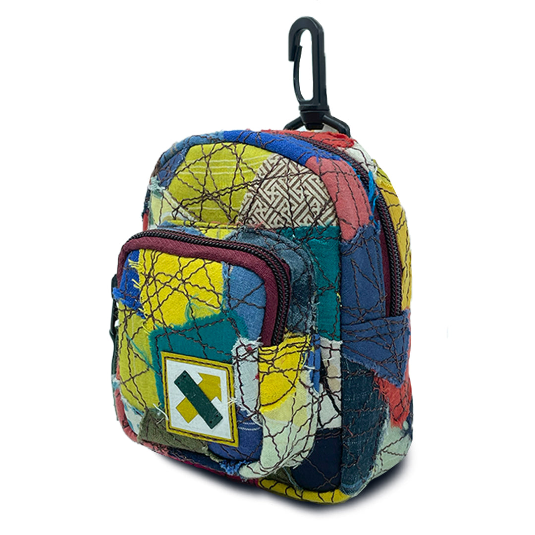 FABRIC SHREDS 251.69 MINI BACKPACK TRINKET